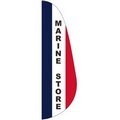 "MARINE STORE" 3' x 10' Message Feather Flag